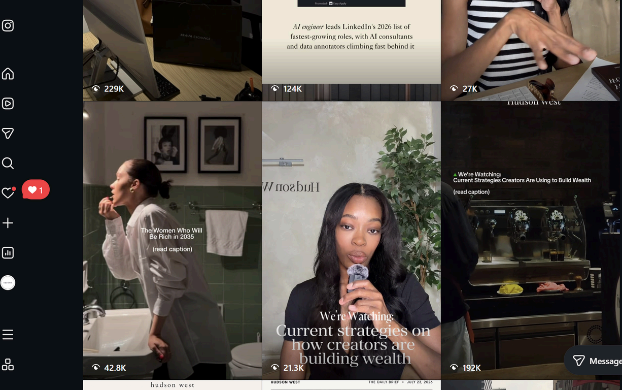 The Hudson West Daily Brief with a sponsored placement